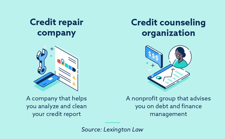 credit repair company vs. credit counseling organization