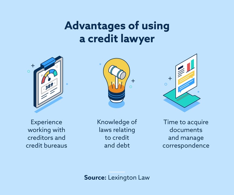advantages of using a credit lawyer