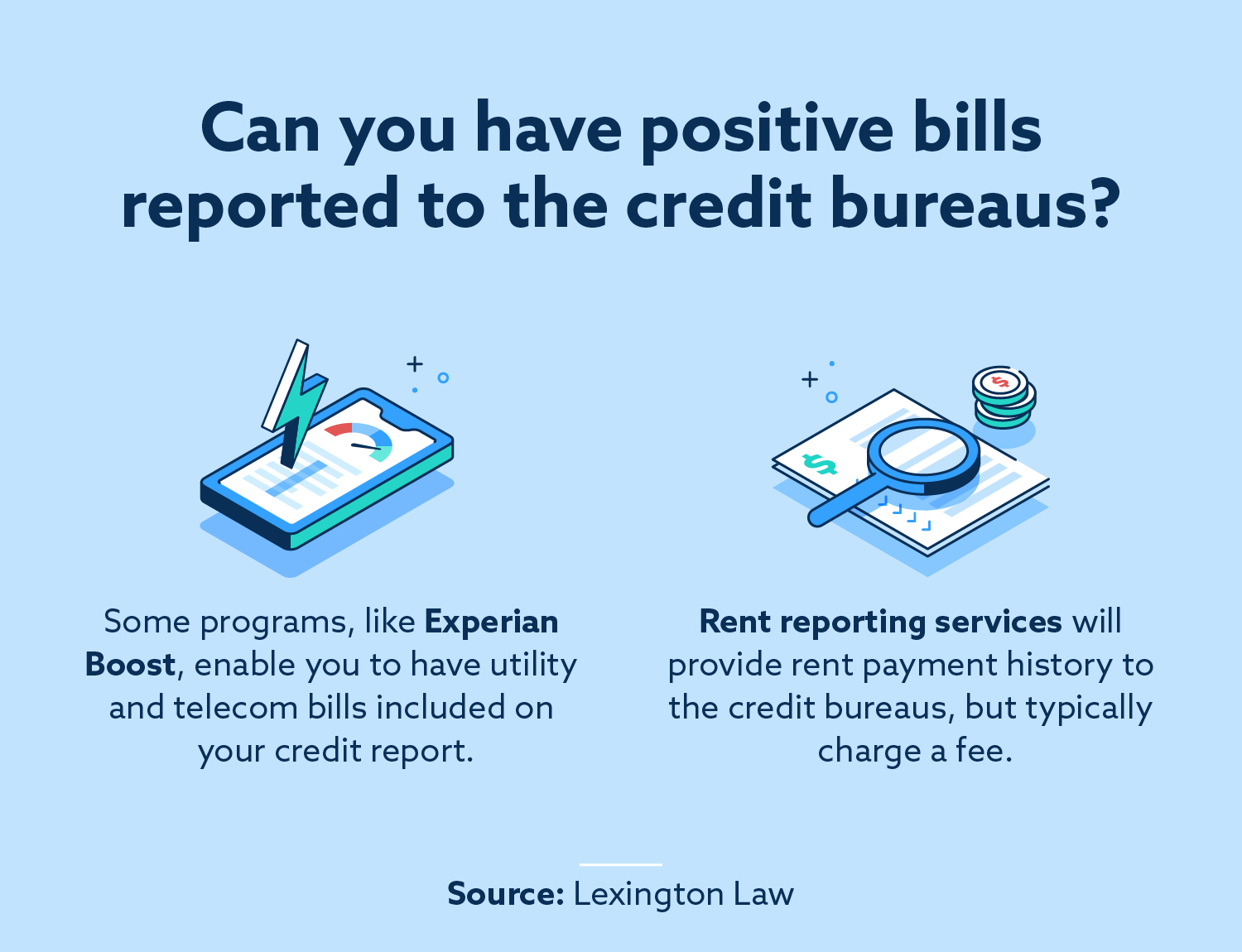 How bills can help your credit score